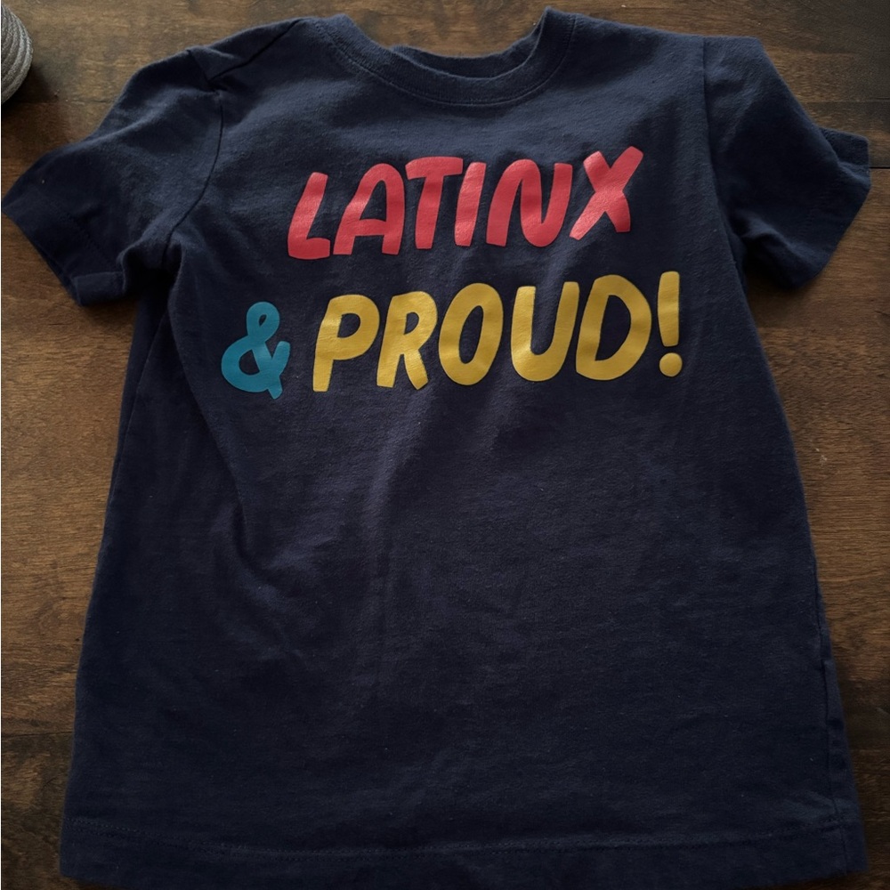 Latinx & Proud Kids' Navy T-Shirt